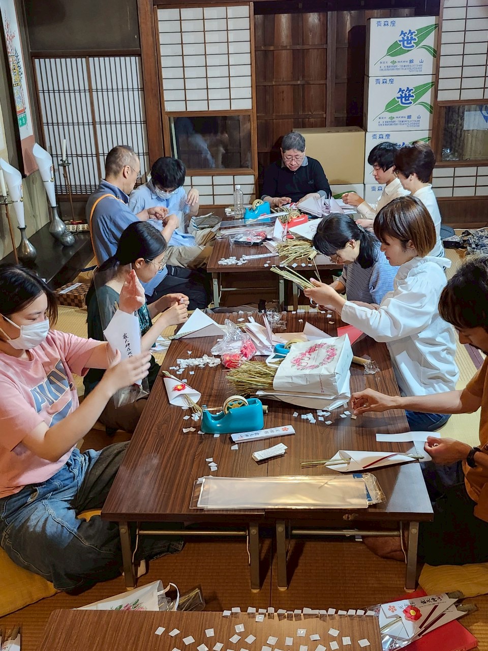 粽作成の様子