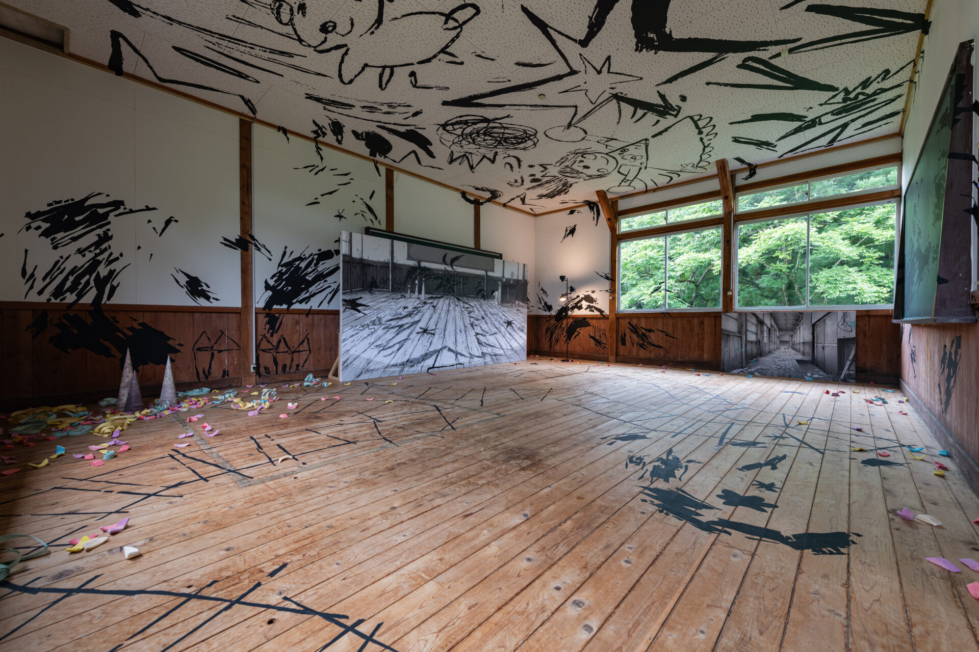 Liisa《記憶のラビリンス》、2024年、「大地の芸術祭 越後妻有アートトリエンナーレ2024」枯木又会場、撮影：花戸麻衣